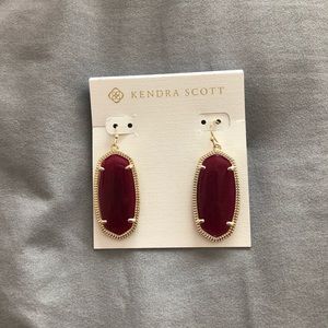 Kendra Scott Elle Earrings- Maroon